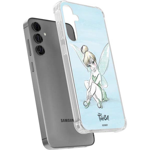 Disney Tinker Bell Sketch Art Galaxy S24 Plus Clear Case