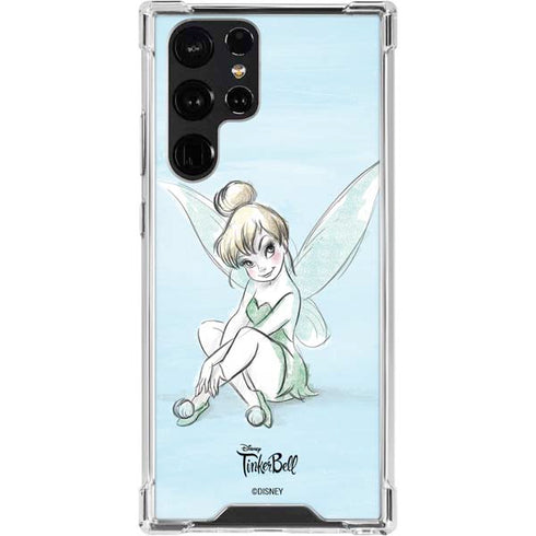 Disney Tinker Bell Sketch Art Galaxy S24 Ultra Clear Case
