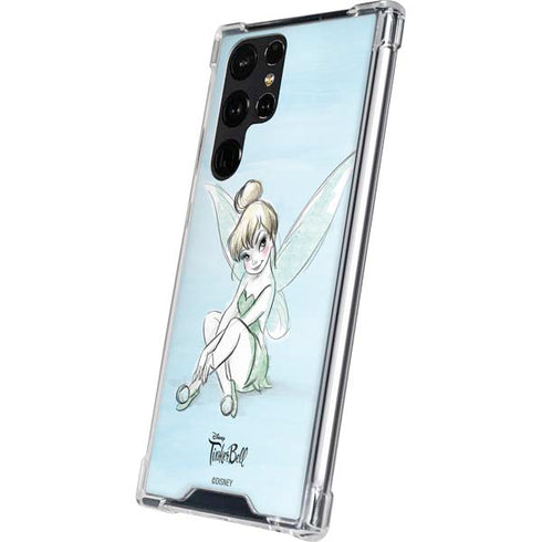 Disney Tinker Bell Sketch Art Galaxy S24 Ultra Clear Case