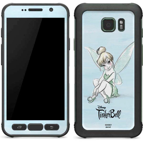 Disney Tinker Bell Sketch Art Galaxy S7 Active Skin