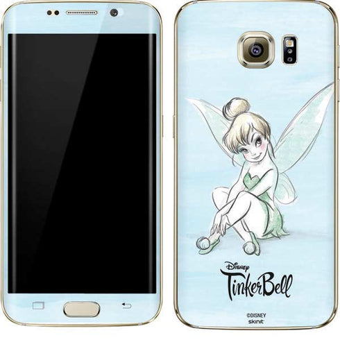 Disney Tinker Bell Sketch Art Galaxy S7 Edge Skin