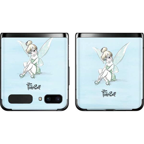 Disney Tinker Bell Sketch Art Galaxy Z Flip Skin