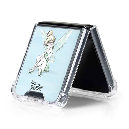 Disney Tinker Bell Sketch Art Galaxy Z Flip5 5G Clear Case