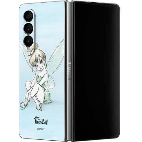 Disney Tinker Bell Sketch Art Galaxy Z Fold4 5G Skin