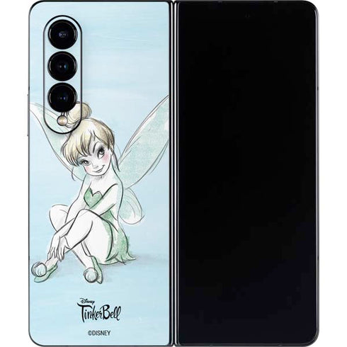 Disney Tinker Bell Sketch Art Galaxy Z Fold4 5G Skin