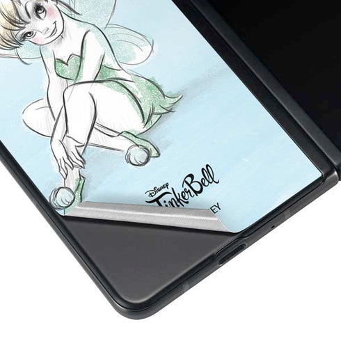 Disney Tinker Bell Sketch Art Galaxy Z Fold4 5G Skin