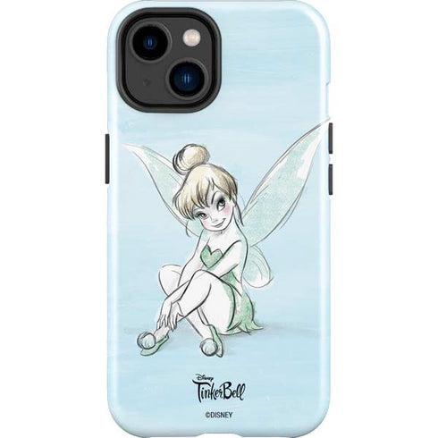 Disney Tinker Bell Sketch Art iPhone 15 Plus Impact Case