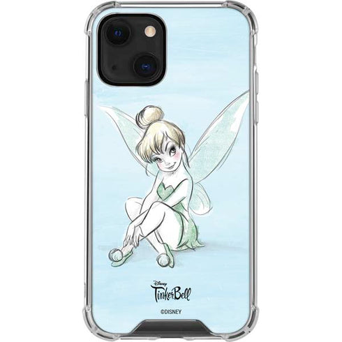 Disney Tinker Bell Sketch Art iPhone 14 Plus Clear Case