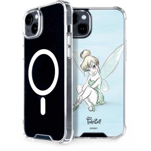 Disney Tinker Bell Sketch Art iPhone 15 Plus MagSafe Case