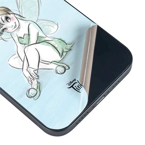Disney Tinker Bell Sketch Art iPhone 15 Plus Skin