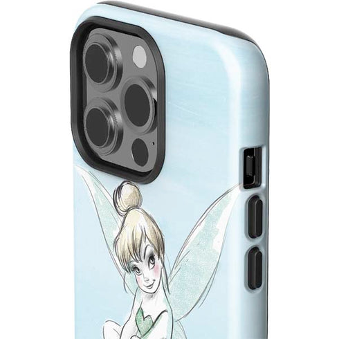 Disney Tinker Bell Sketch Art iPhone 15 Pro Impact Case