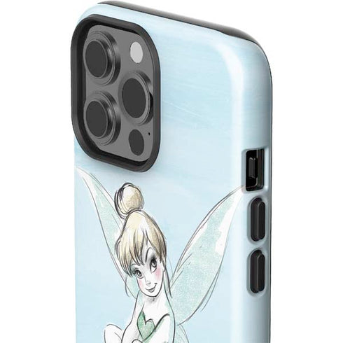 Disney Tinker Bell Sketch Art iPhone 15 Pro Max Impact Case