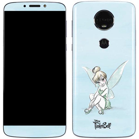 Disney Tinker Bell Sketch Art Moto E5 Plus Skin