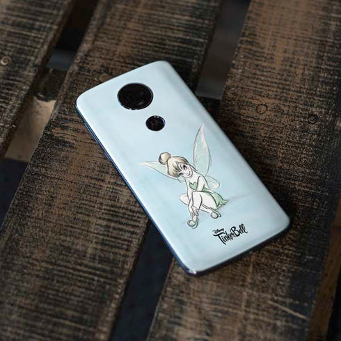 Disney Tinker Bell Sketch Art Moto E5 Plus Skin