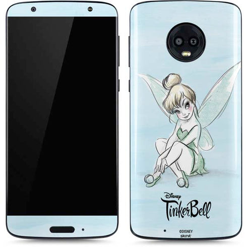 Disney Tinker Bell Sketch Art Moto G6 Skin