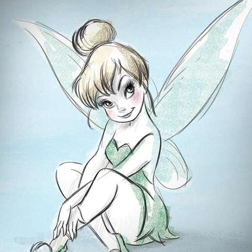 Disney Tinker Bell Sketch Art Moto G6 Skin