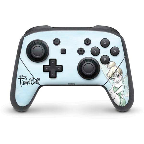 Disney Tinker Bell Sketch Art Nintendo Switch Pro Controller Skin