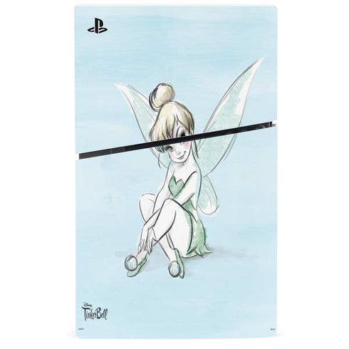 Disney Tinker Bell Sketch Art PS5 Slim Disk Console Skin