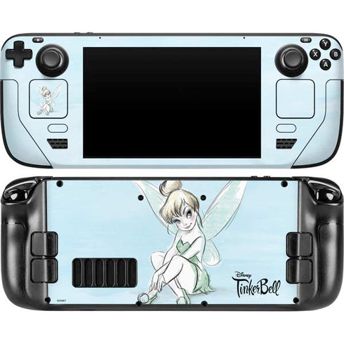Disney Tinker Bell Sketch Art Steam Deck Handheld Gaming Computer Skin