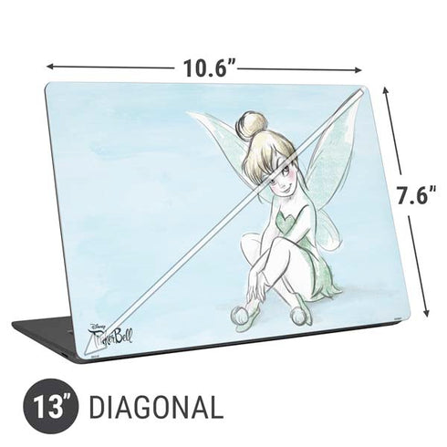 Disney Tinker Bell Sketch Art Universal Laptop 13in (10.6 x 7.6in) Skin