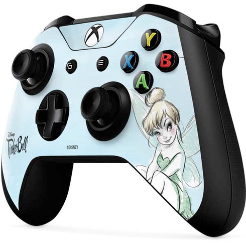 Disney Tinker Bell Sketch Art Xbox One X Controller Skin