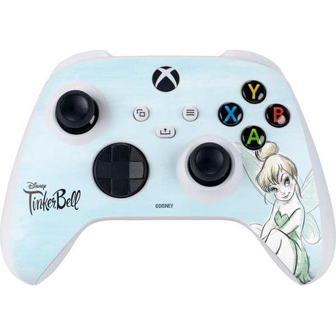 Disney Tinker Bell Sketch Art Xbox Series S Controller Skin