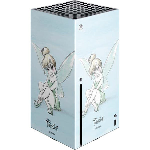 Disney Tinker Bell Sketch Art Xbox Series X Console Skin