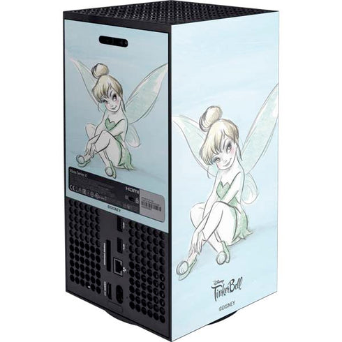 Disney Tinker Bell Sketch Art Xbox Series X Console Skin