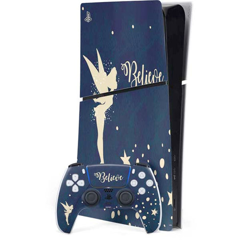 Disney Tinker Bell Believe PS5 Slim Digital Edition Console Skin