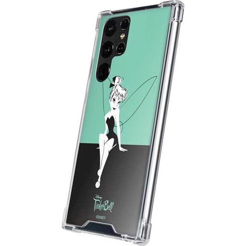 Disney Tinker Bell Color Block Galaxy S22 Ultra Clear Case