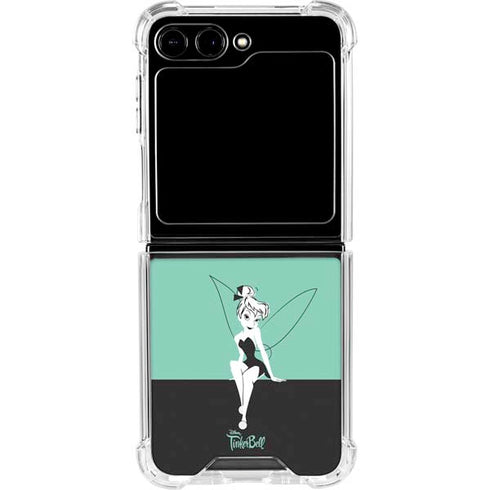 Disney Tinker Bell Color Block Galaxy Z Flip5 5G Clear Case