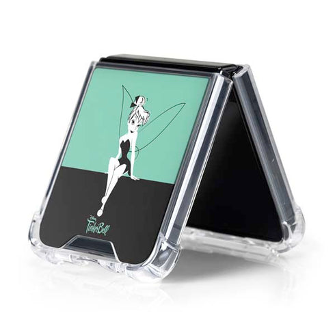 Disney Tinker Bell Color Block Galaxy Z Flip5 5G Clear Case