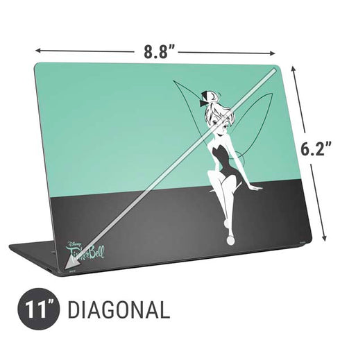 Disney Tinker Bell Color Block Universal Laptop 11in (8.8 x 6.2in) Skin