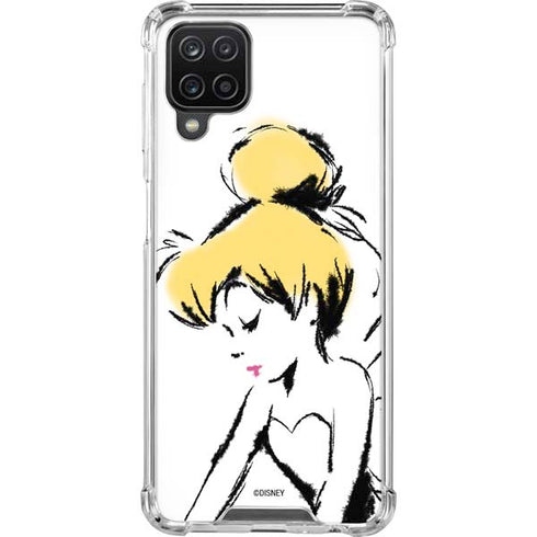 Disney Tinker Bell Dreamer Ink Art Galaxy A12 Clear Case