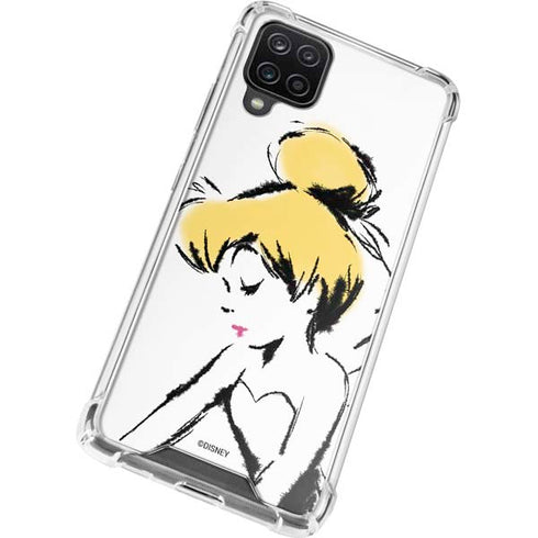 Disney Tinker Bell Dreamer Ink Art Galaxy A12 Clear Case