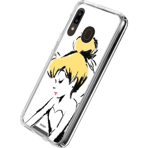 Disney Tinker Bell Dreamer Ink Art Galaxy A30 Clear Case