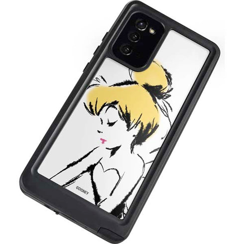 Disney Tinker Bell Dreamer Ink Art Galaxy Note20 5G Waterproof Case