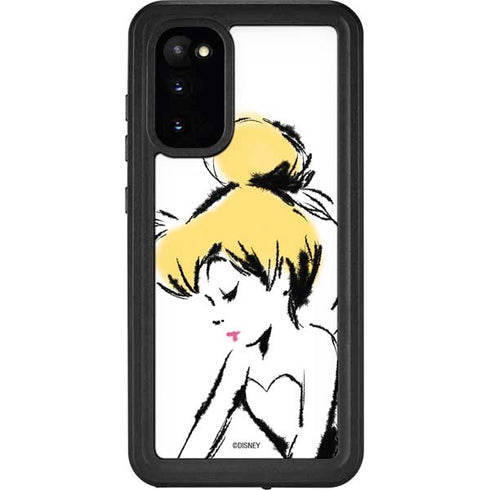 Disney Tinker Bell Dreamer Ink Art Galaxy S20 Waterproof Case