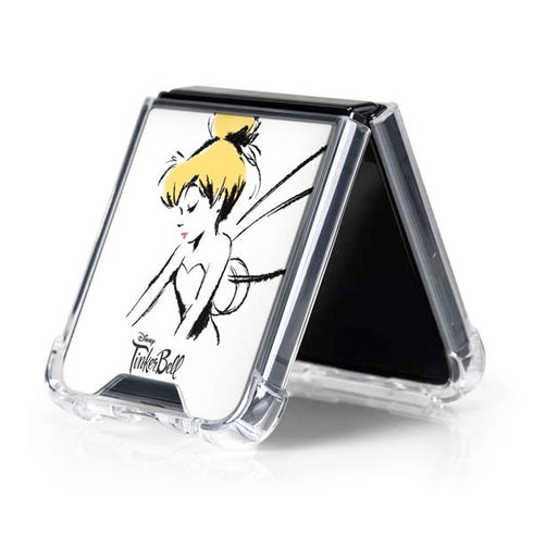 Disney Tinker Bell Dreamer Ink Art Galaxy Z Flip5 5G Clear Case