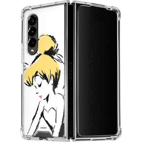 Disney Tinker Bell Dreamer Ink Art Galaxy Z Fold4 5G Clear Case