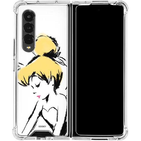Disney Tinker Bell Dreamer Ink Art Galaxy Z Fold4 5G Clear Case