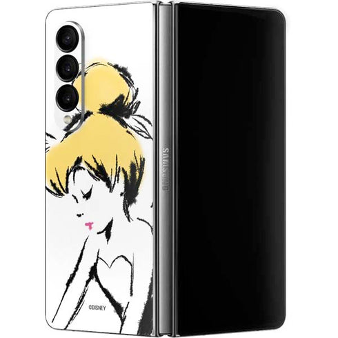 Disney Tinker Bell Dreamer Ink Art Galaxy Z Fold4 5G Skin