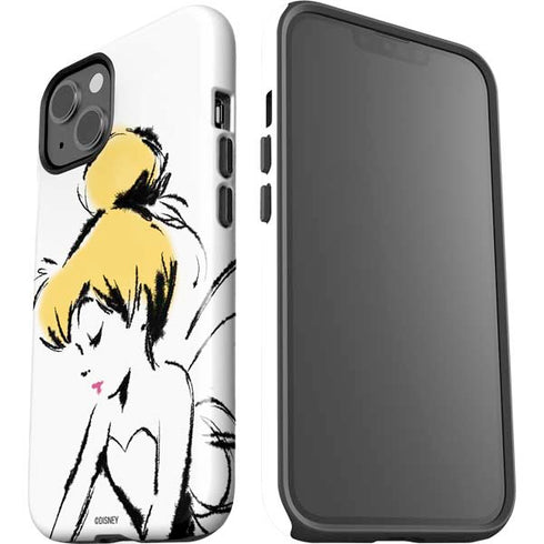 Disney Tinker Bell Dreamer Ink Art iPhone 15 Plus Impact Case