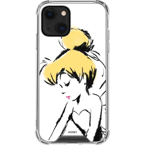 Disney Tinker Bell Dreamer Ink Art iPhone 14 Plus Clear Case