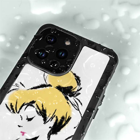 Disney Tinker Bell Dreamer Ink Art iPhone 14 Pro Max Waterproof Case