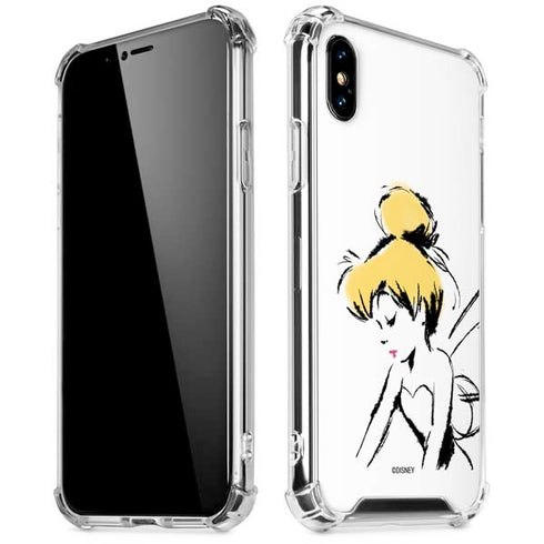 Disney Tinker Bell Dreamer Ink Art iPhone XS Max Clear Case