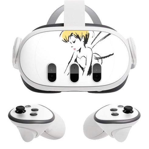 Disney Tinker Bell Dreamer Ink Art Meta Quest 3 Skin