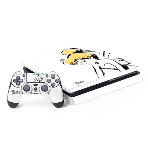 Disney Tinker Bell Dreamer Ink Art PS4 Slim Bundle Skin