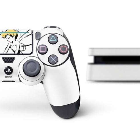 Disney Tinker Bell Dreamer Ink Art PS4 Slim Bundle Skin