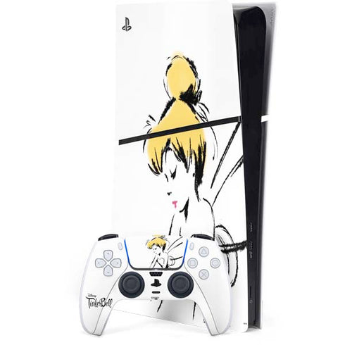 Disney Tinker Bell Dreamer Ink Art PS5 Slim Digital Edition Bundle Skin